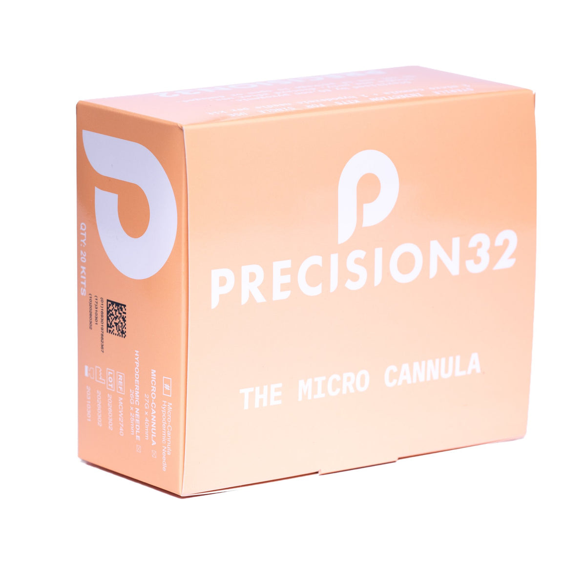 Precision32 micro-cannula box, orange