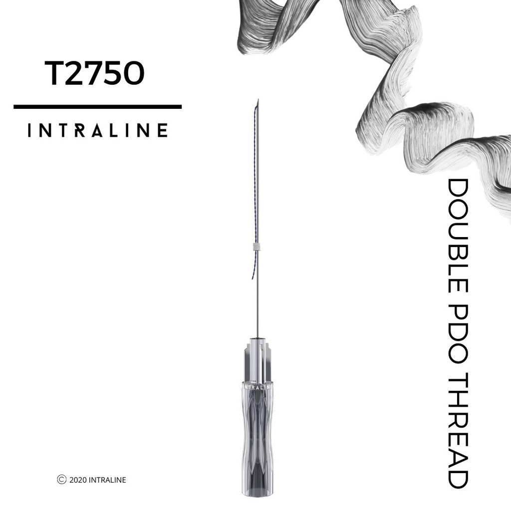 Intraline PDO Thread T2750 - Double 27G 50/70mm 2X7-0 (20 pack)