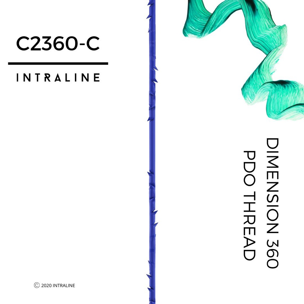 Intraline PDO Thread C2360-C - Dimension 360 W Cannula 23G 60/90mm 3-0 (20 pack)