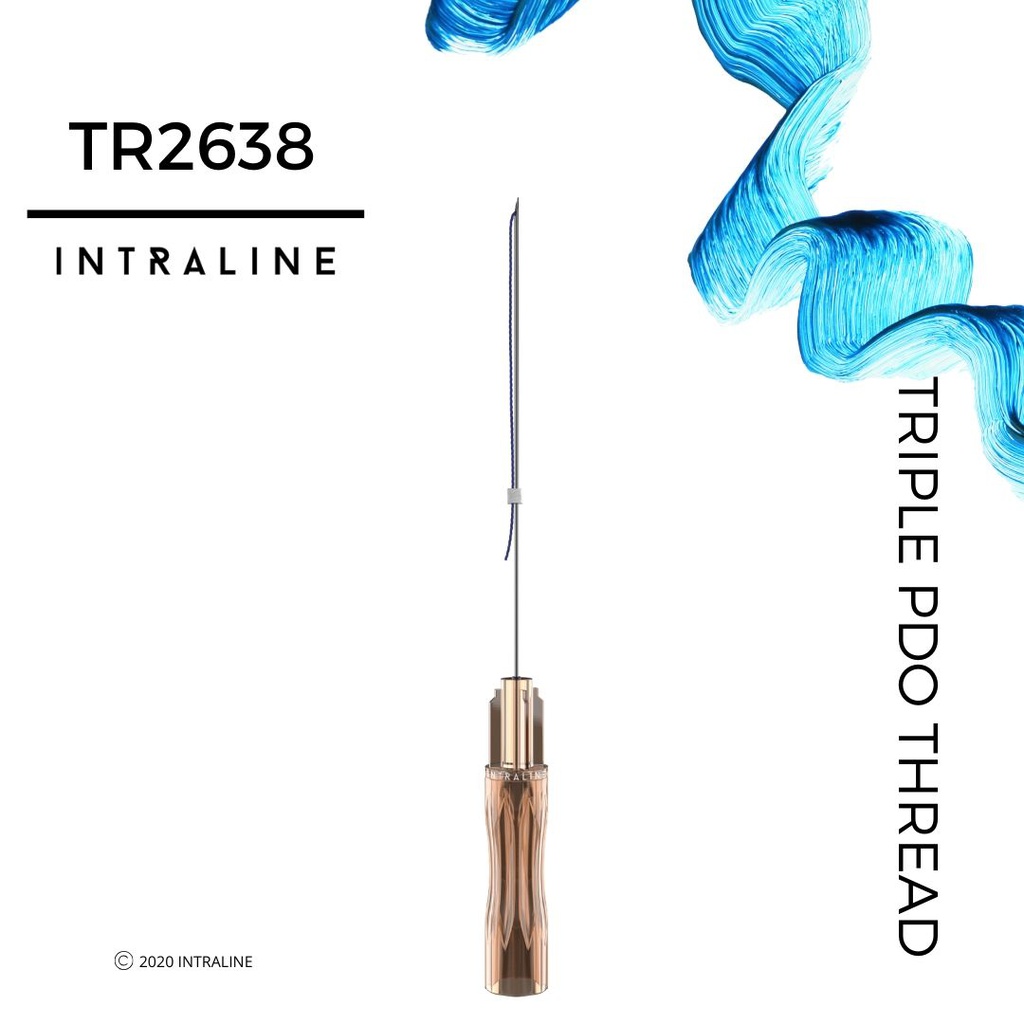 Intraline PDO Thread TR2638 - Triple 26G 38/50mm 3X7-0 (20 pack)