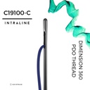 Intraline PDO Thread C19100-C - Dimension 360 W Cannula 19G 100/140mm 0-0 (10 pack)