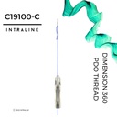 Intraline PDO Thread C19100-C - Dimension 360 W Cannula 19G 100/140mm 0-0 (10 pack)