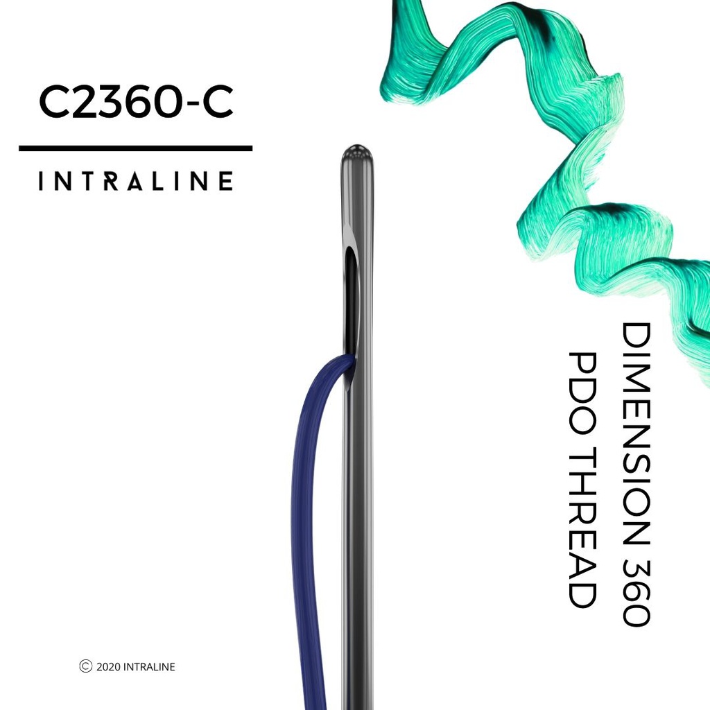 Intraline PDO Thread C2360-C - Dimension 360 W Cannula 23G 60/90mm 3-0 (20 pack)