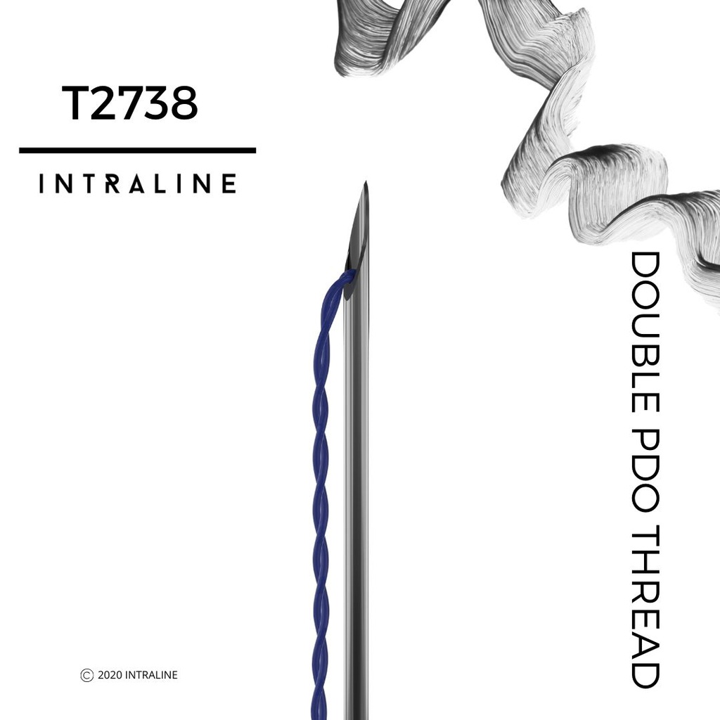 Intraline PDO Thread T2738 - Double 27G 38/50mm 2X7-0 (20 pack)