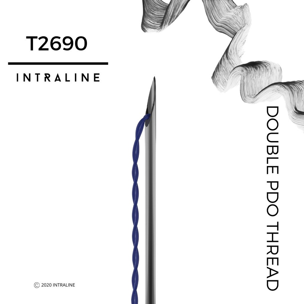 [T2690] Intraline PDO Thread T2690 - Double 26G 90/150mm 7-0,6-0 (20 pack)